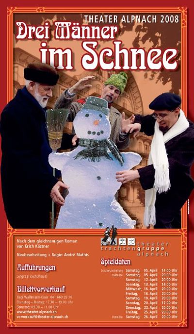 Трое на снегу / Drei Männer im Schnee (1974)